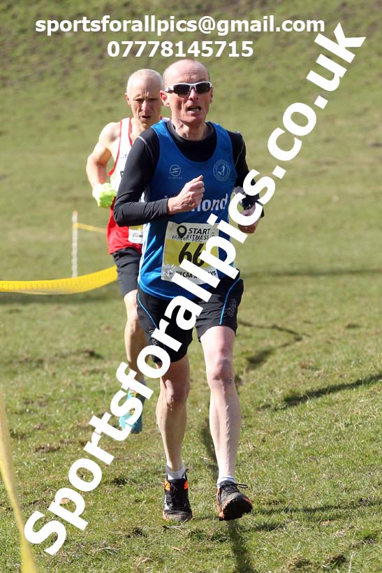 Masters men 2021 NECAA Cross Country Relays, Thornley Farm, Peterlee, Saturday, April 10th. Photo: David T. Hewitson/Sports for All Pics